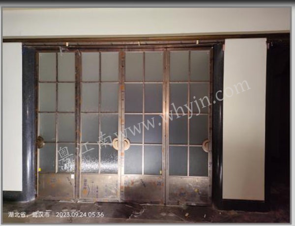 入戶大堂不銹鋼地簧玻璃門