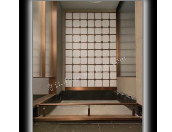 入戶大堂背景墻不銹鋼屏風